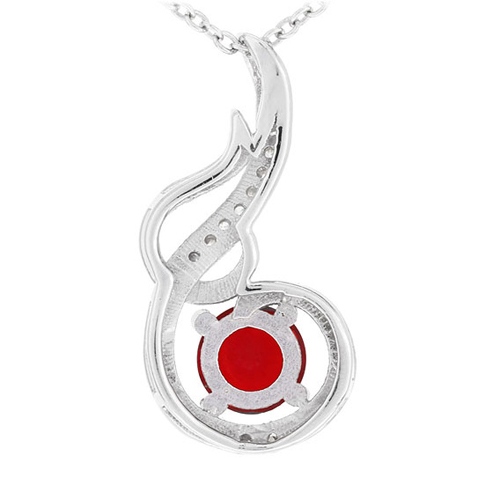 pendentif femme argent zirconium 8300636 pic3