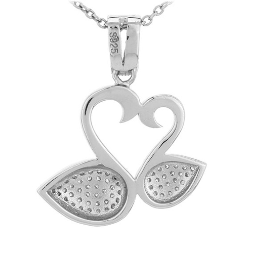 pendentif femme argent zirconium 8300677 pic3