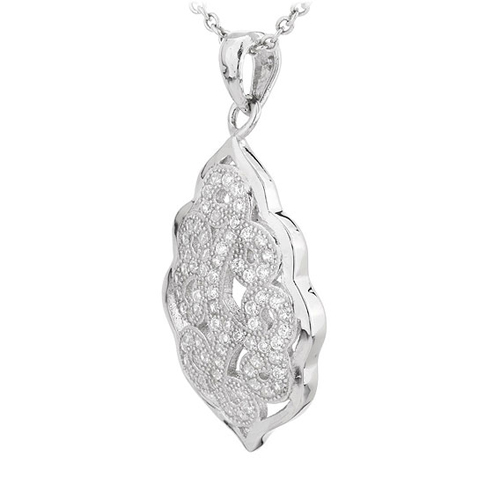 pendentif femme argent zirconium 8300679 pic2