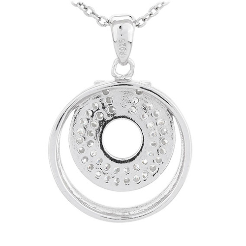 pendentif femme argent zirconium 8300682 pic3