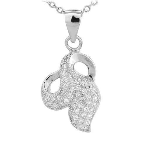 pendentif femme argent zirconium 8300698