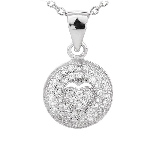 pendentif femme argent zirconium 8300700