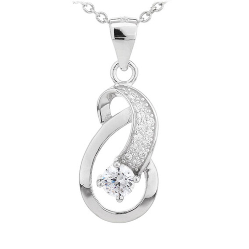 pendentif femme argent zirconium 8300702