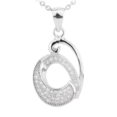 pendentif femme argent zirconium 8300703