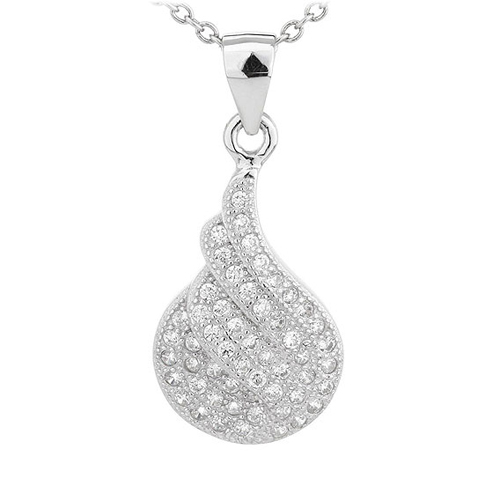 pendentif femme argent zirconium 8300705