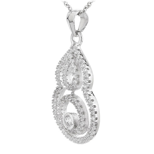 pendentif femme argent zirconium 8300709 pic2