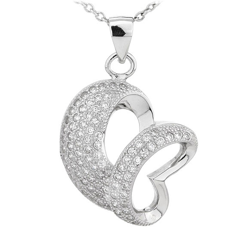 pendentif femme argent zirconium 8300711