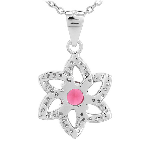 pendentif femme argent zirconium 8300714 pic3