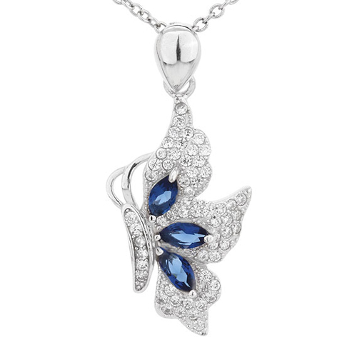 pendentif femme argent zirconium 8300721