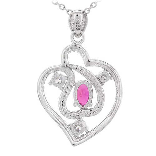 pendentif femme argent zirconium 8300739 pic3