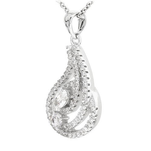 pendentif femme argent zirconium 8300752 pic2