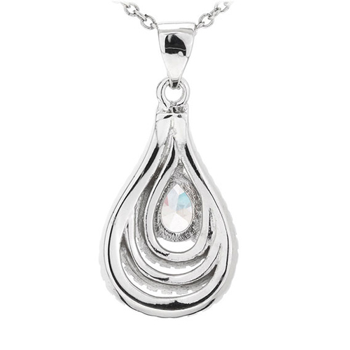 pendentif femme argent zirconium 8300753 pic3