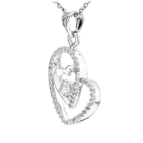 pendentif femme argent zirconium 8300754 pic2