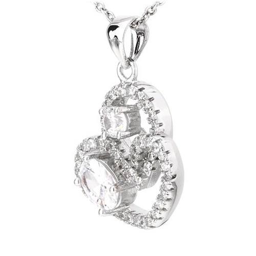 pendentif femme argent zirconium 8300757 pic2