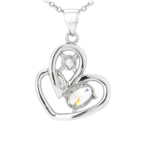 pendentif femme argent zirconium 8300757 pic3