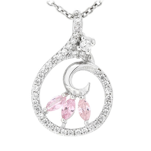 pendentif femme argent zirconium 8300759