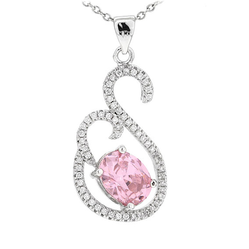 pendentif femme argent zirconium 8300765