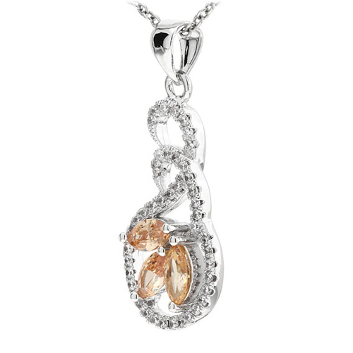 pendentif femme argent zirconium 8300767 pic2