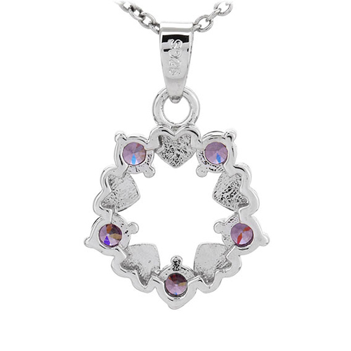 pendentif femme argent zirconium 8300775 pic3