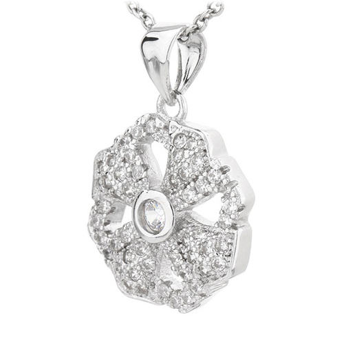 pendentif femme argent zirconium 8300778 pic2