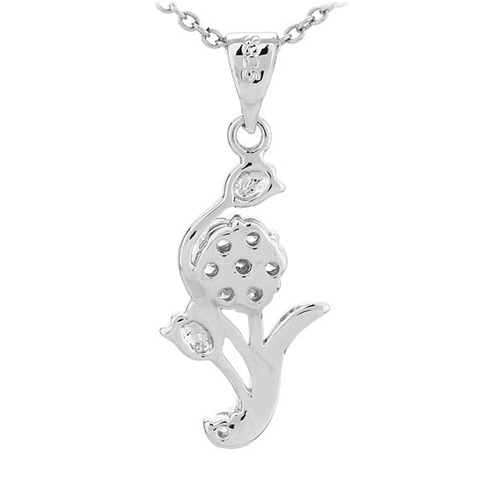 pendentif femme argent zirconium 8300779 pic3