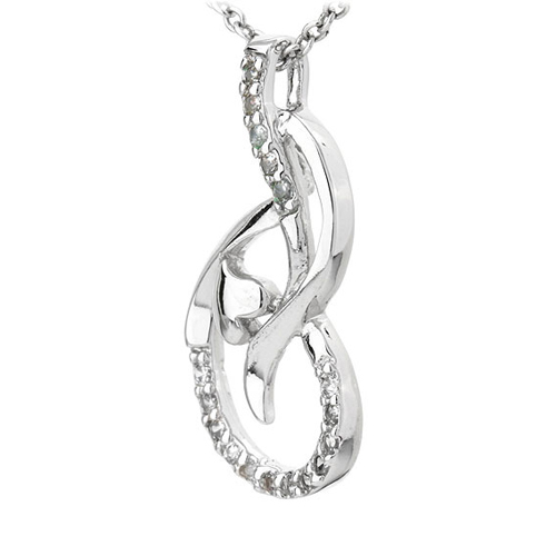 pendentif femme argent zirconium 8300780 pic2