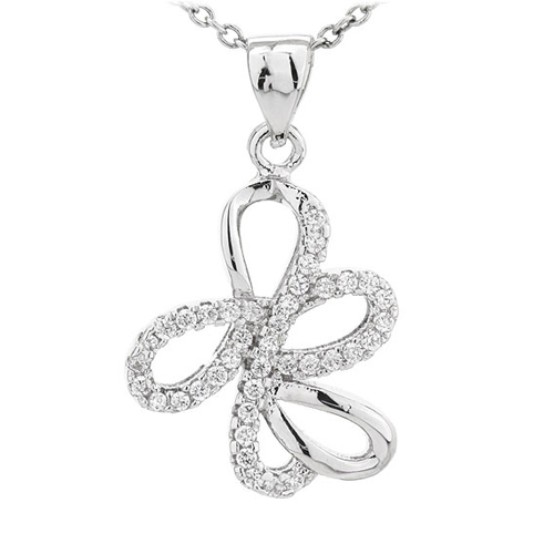 pendentif femme argent zirconium 8300784