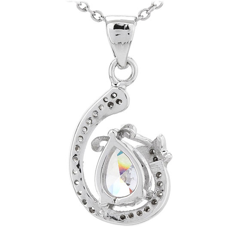 pendentif femme argent zirconium 8300786 pic3