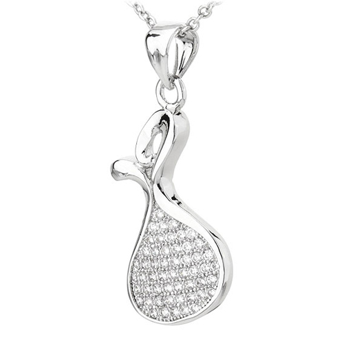 pendentif femme argent zirconium 8300790 pic2