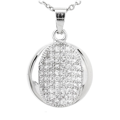 pendentif femme argent zirconium 8300793