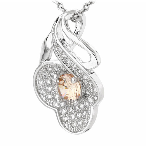 pendentif femme argent zirconium 8300794 pic2