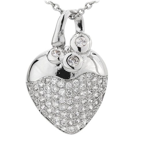 pendentif femme argent zirconium 8300795