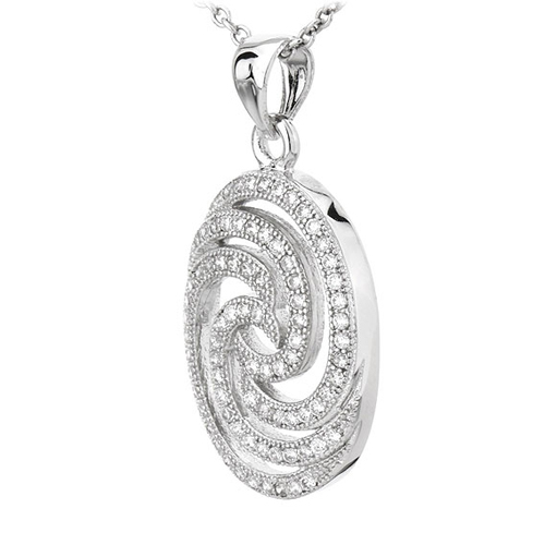 pendentif femme argent zirconium 8300796 pic2