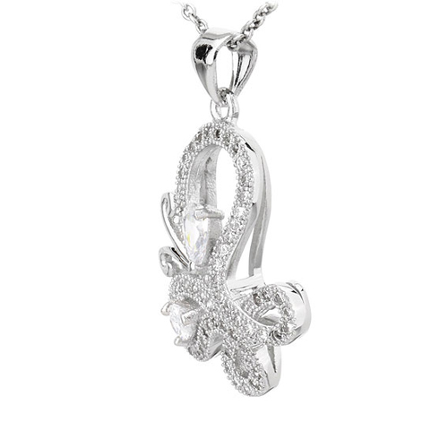 pendentif femme argent zirconium 8300797 pic2