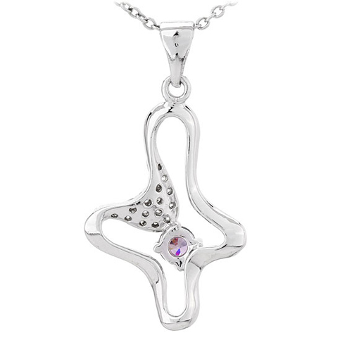 pendentif femme argent zirconium 8300798 pic3