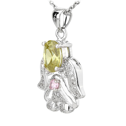 pendentif femme argent zirconium 8300799 pic2