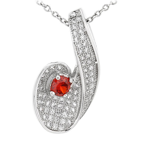 pendentif femme argent zirconium 8300800