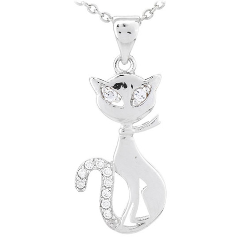 pendentif femme argent zirconium 8300805