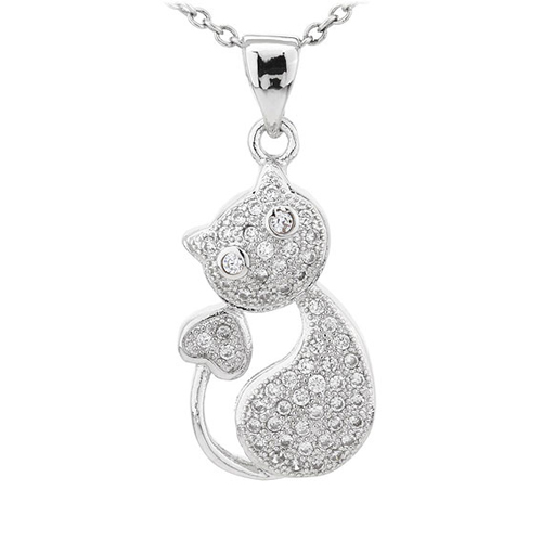 pendentif femme argent zirconium 8300811