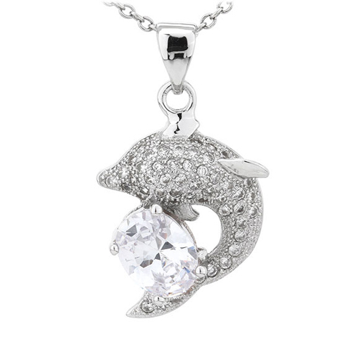 pendentif femme argent zirconium 8300813