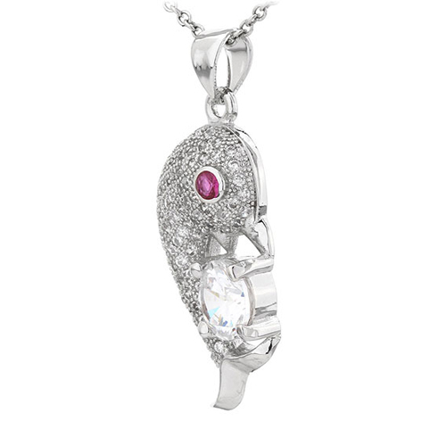 pendentif femme argent zirconium 8300814 pic2