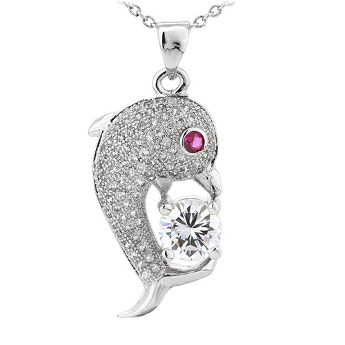 pendentif femme argent zirconium 8300814