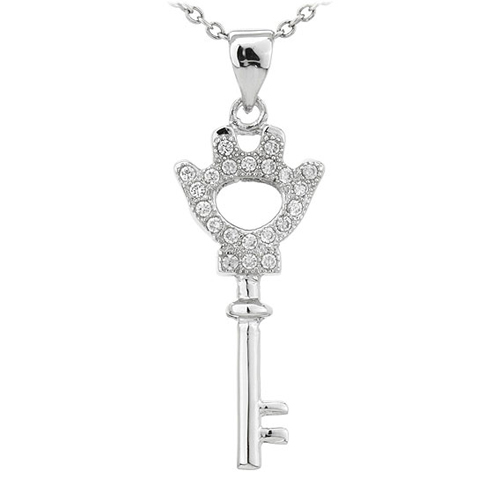 pendentif femme argent zirconium 8300815