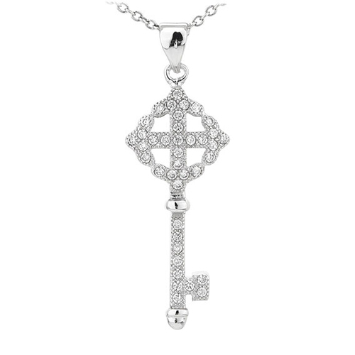 pendentif femme argent zirconium 8300816