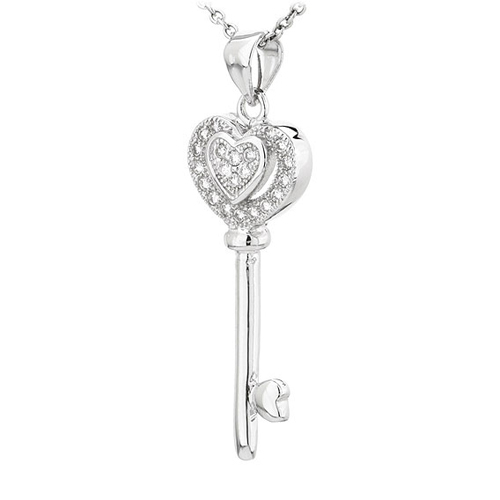 pendentif femme argent zirconium 8300818 pic2