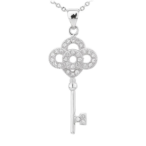 pendentif femme argent zirconium 8300819