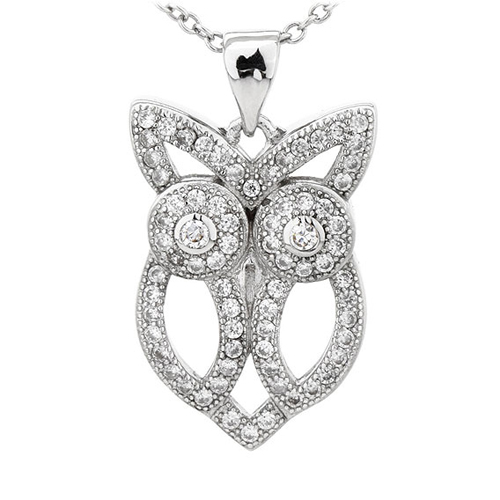 pendentif femme argent zirconium 8300821