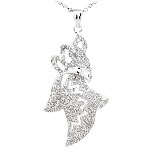 pendentif femme argent zirconium 8300829