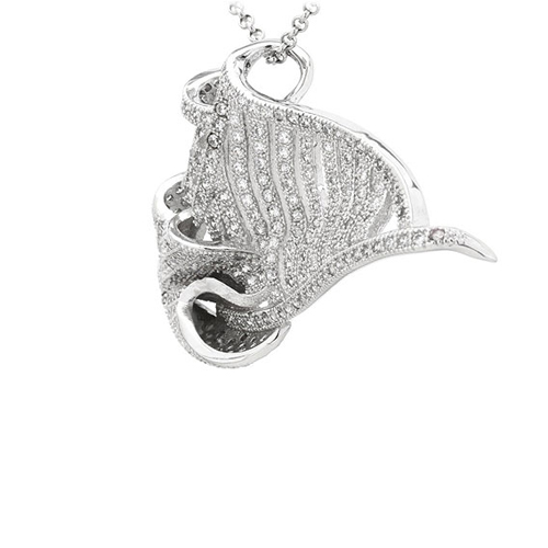 pendentif femme argent zirconium 8300830 pic2