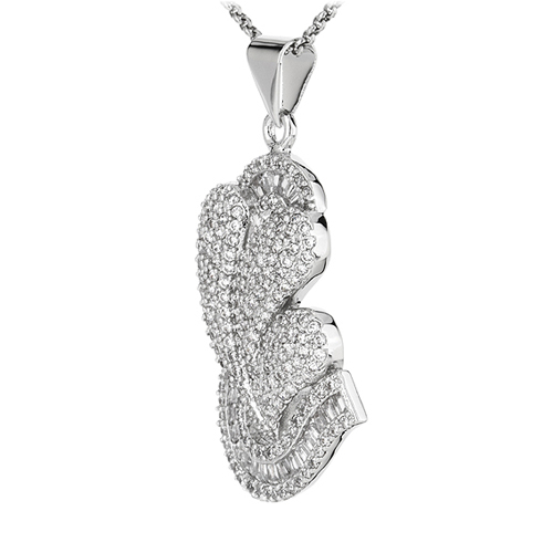 pendentif femme argent zirconium 8300909 pic2